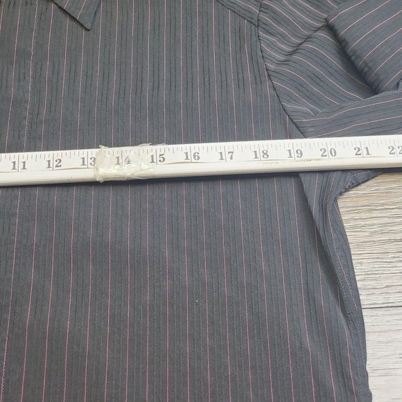 7 Diamond button up long sleeve shirt size M - Picture 6 of 8